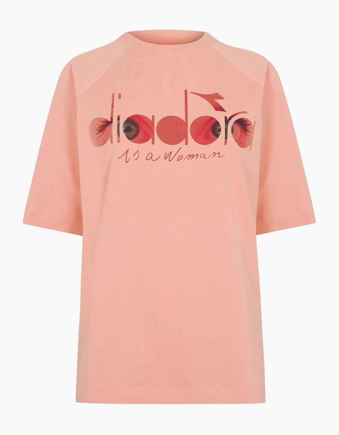 Diadora Diadora Women's Flowers Crew Neck Short Sleeve T-Shirt - Red