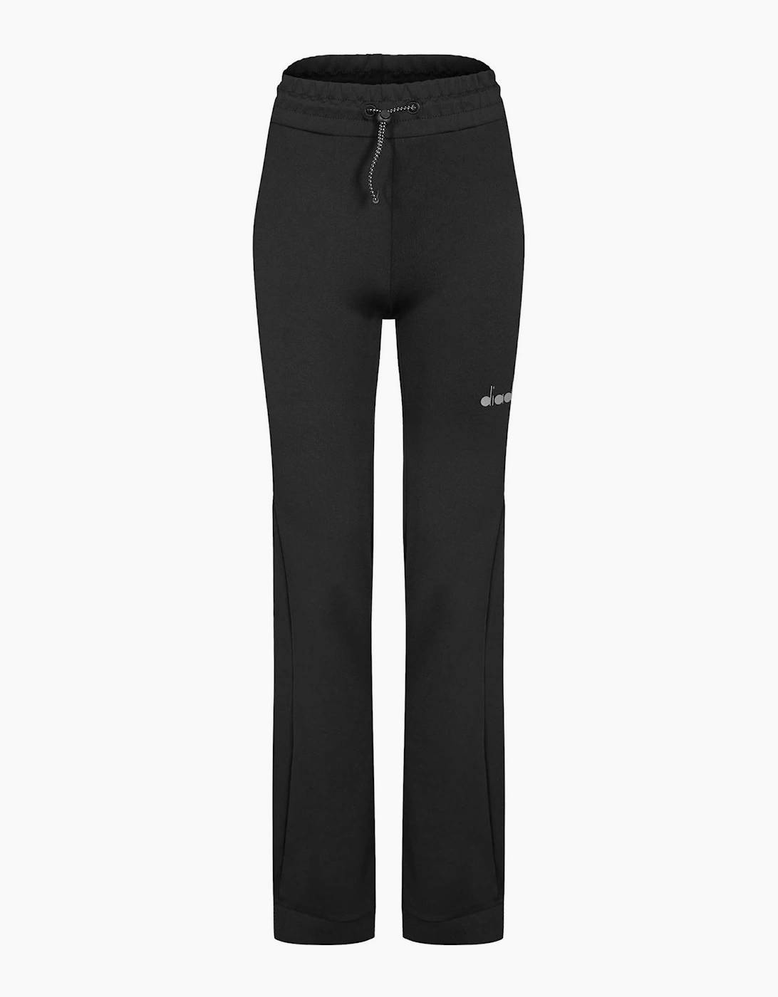 Diadora Diadora Women's Solid Patterned Straight Sweatpants - Black