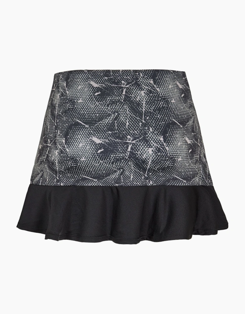 Abstract Patterned Easy Tennis Scratch Skirt