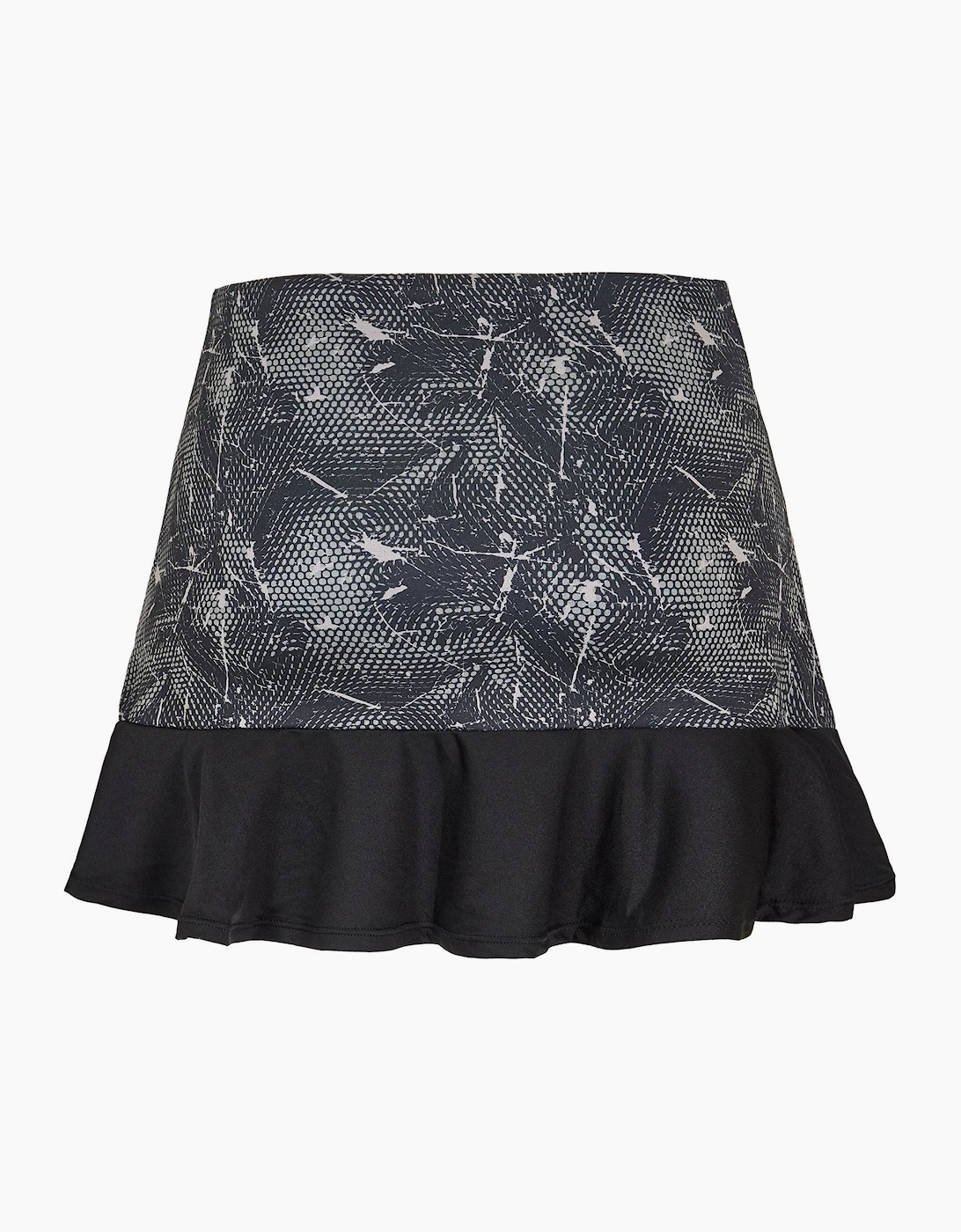 Abstract Patterned Easy Tennis Scratch Skirt