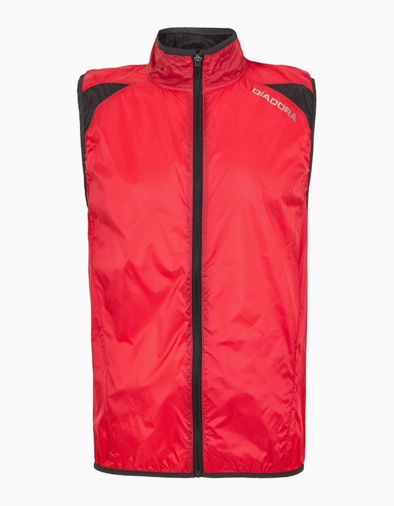 Solid Patterned Funnel Neck Team Gilet