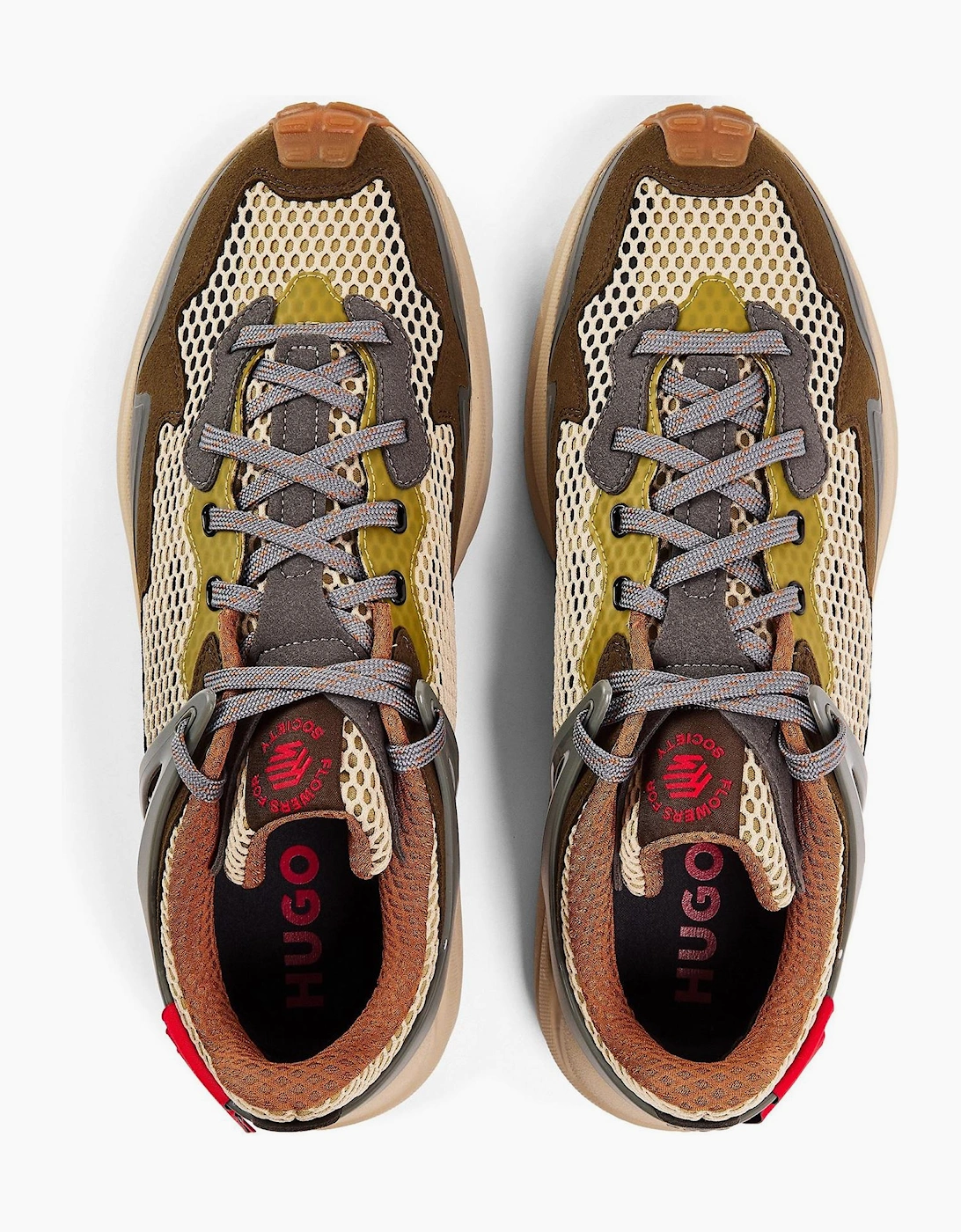 Go2 MXMT Lace-Up Textured Sneakers