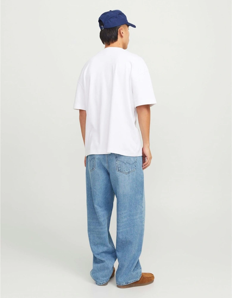 Wide Leg Mid Rise Jeans