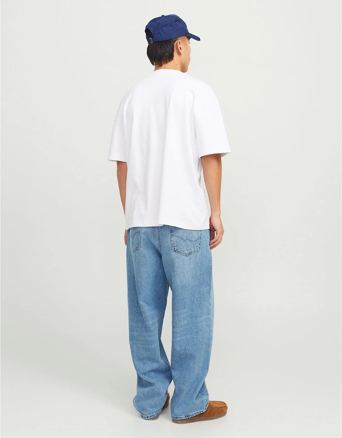 Wide Leg Mid Rise Jeans