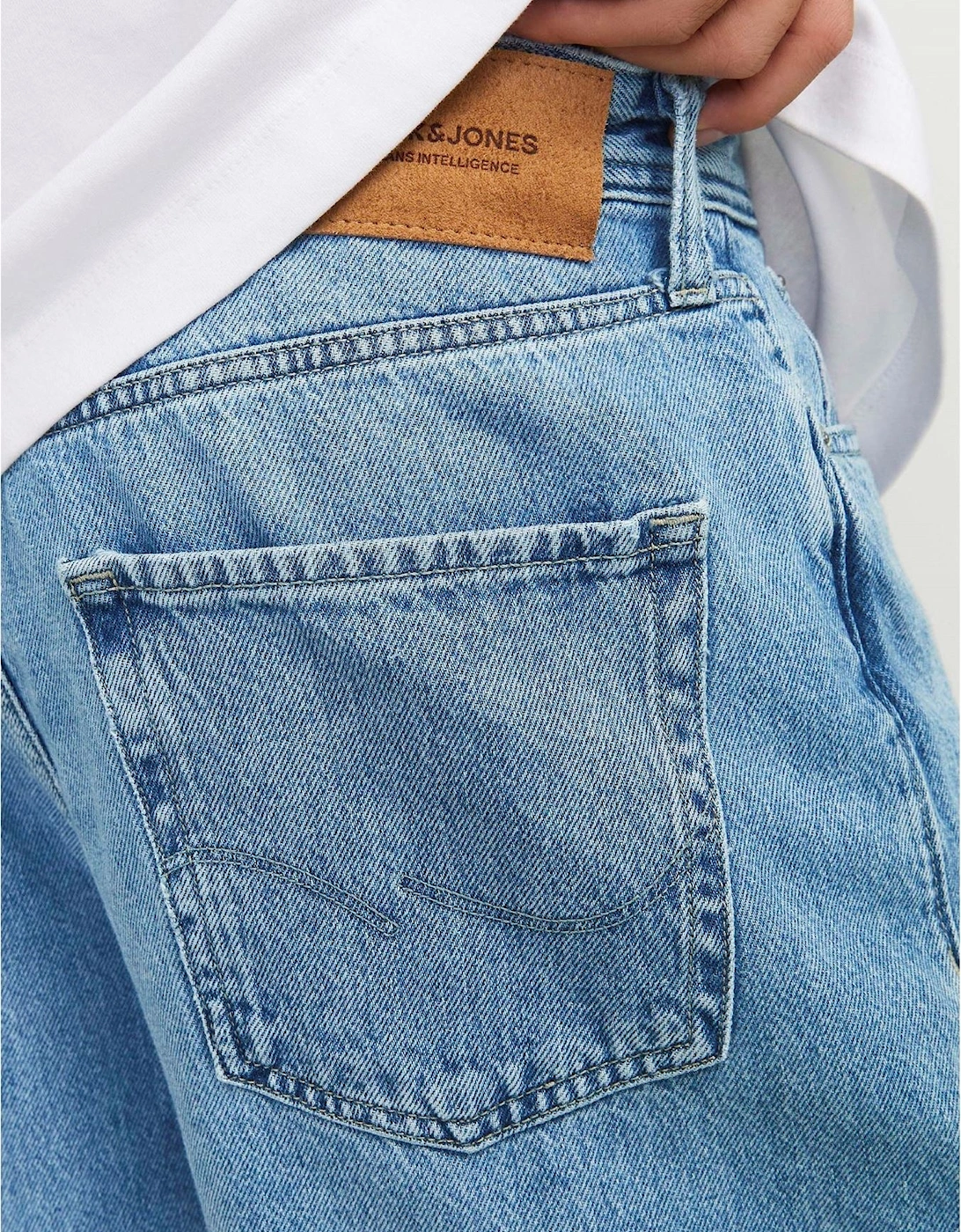 Wide Leg Mid Rise Jeans
