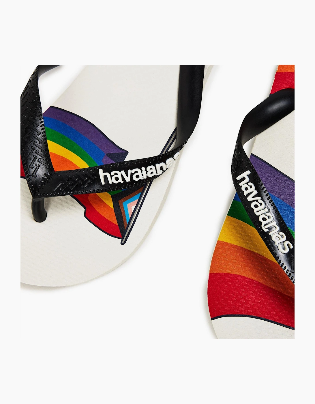 Womens Top Pride White Black 35 36 Flip Flops