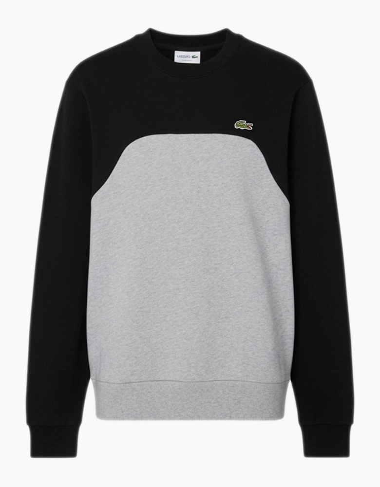 Block Cotton Fleece Sweatshirt