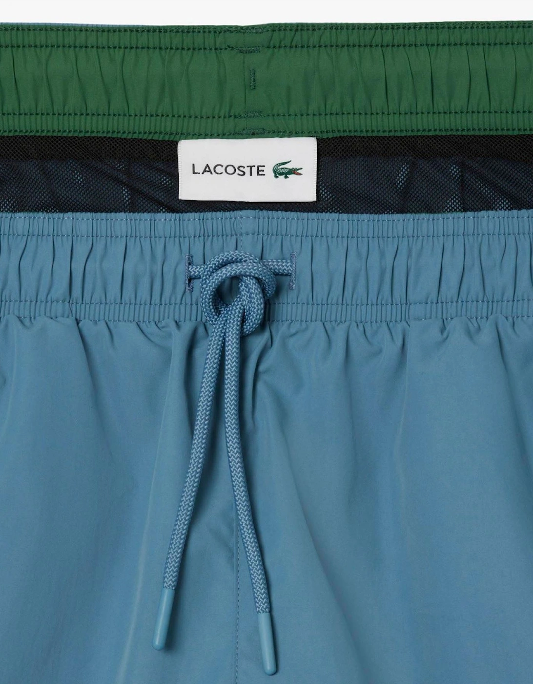 Mid Length Monochrome Swim Trunks