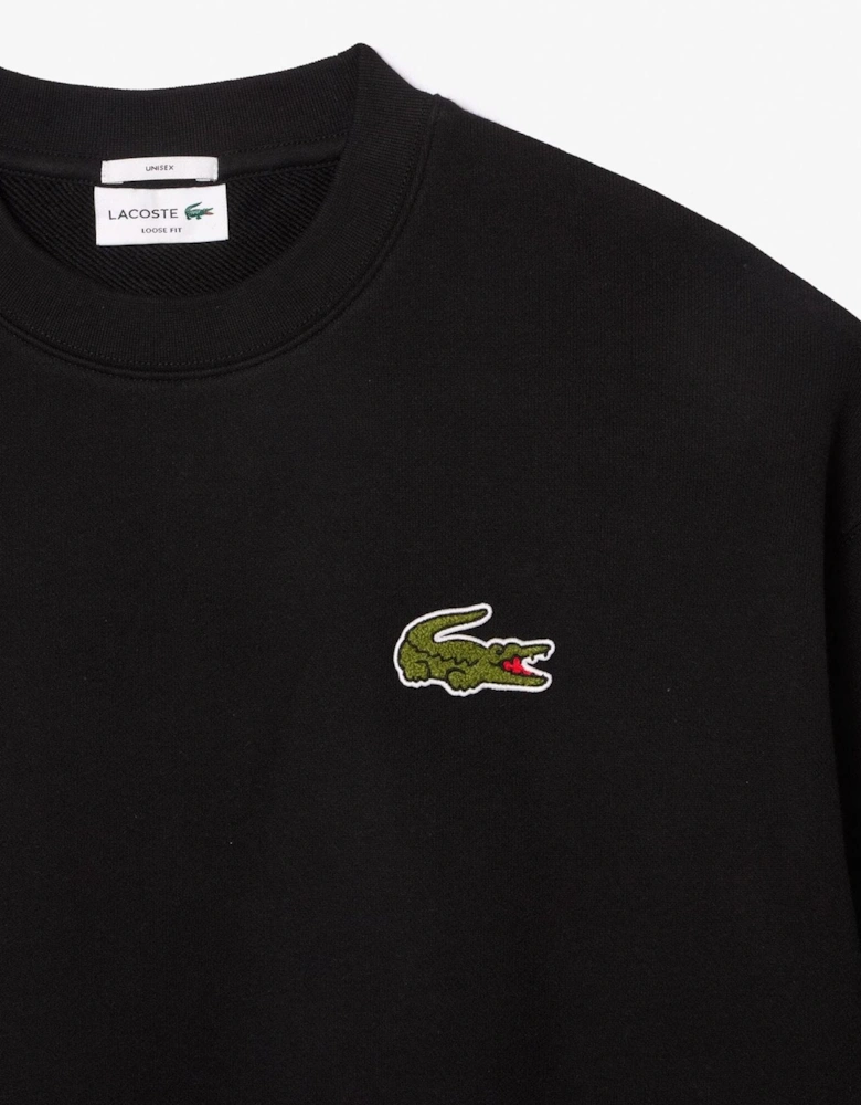Fit Badge Accent Fleece Sweatshirt