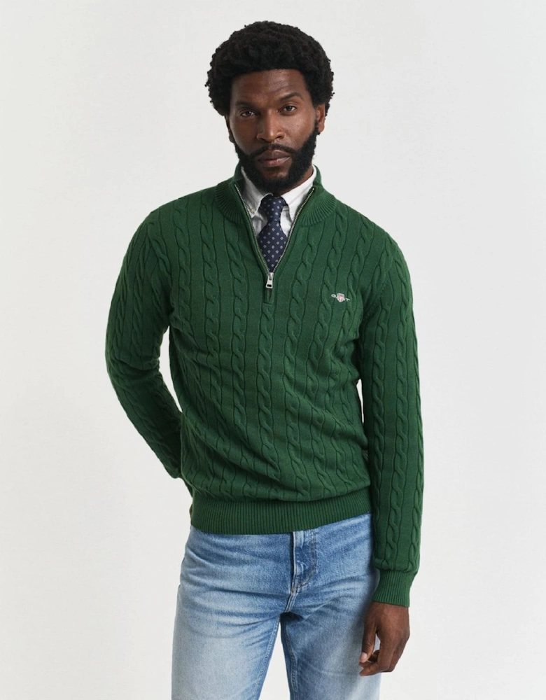 Cable Half Zip Fleece