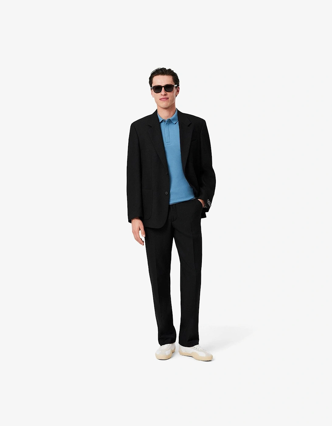 Lacoste Lacoste Men's Regular Fit Paris Stretch Piqué Polo Shirt - Blue