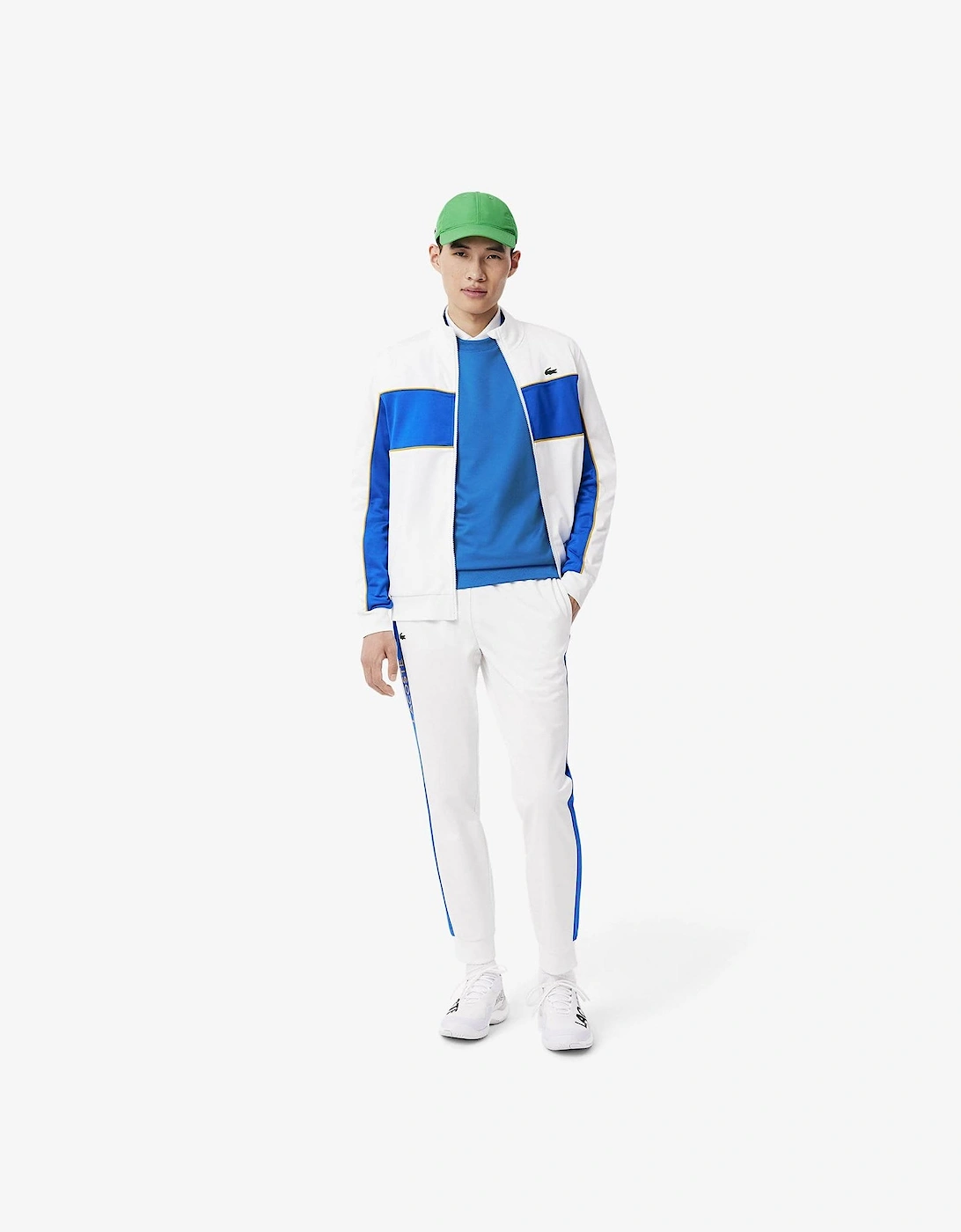 Lacoste Lacoste Men's Colour Block Stripe Sweatshirt - Blue/Multi