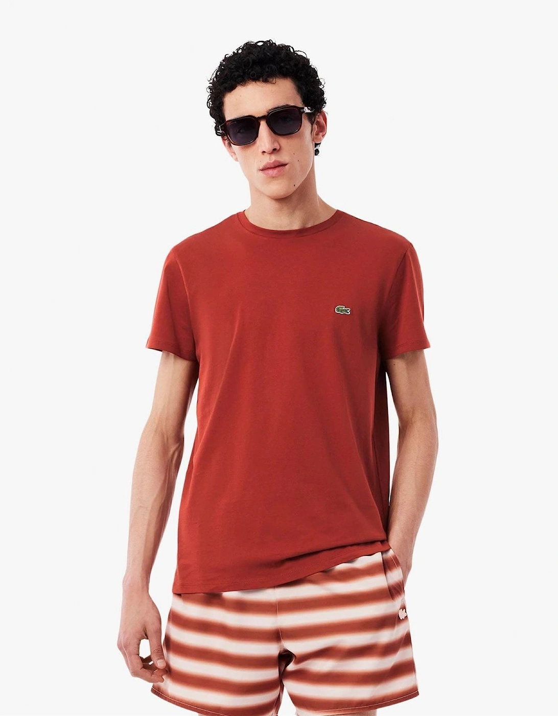 Lacoste Lacoste Men's Pima T Shirt - Red