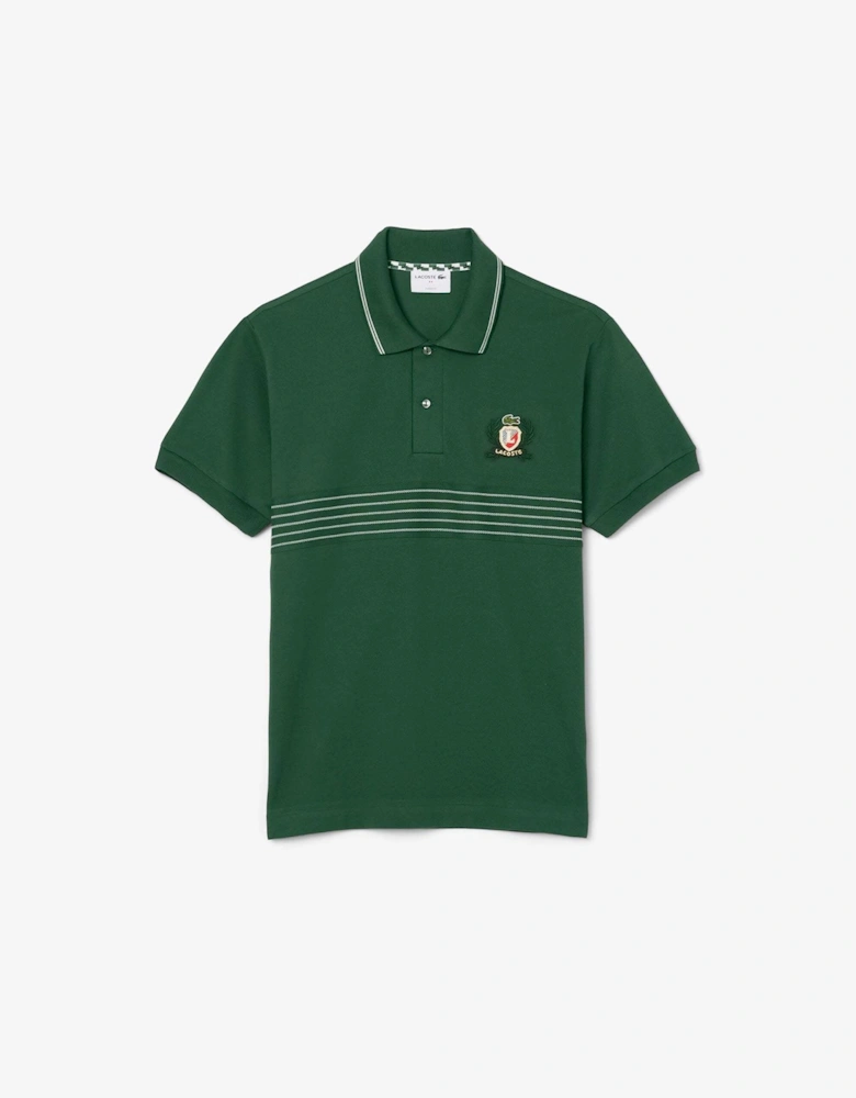 Fit L.12.12 Embroidered Shield Polo Shirt