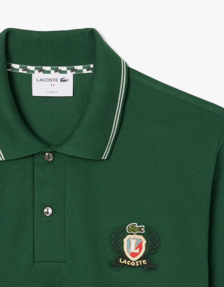 Fit L.12.12 Embroidered Shield Polo Shirt