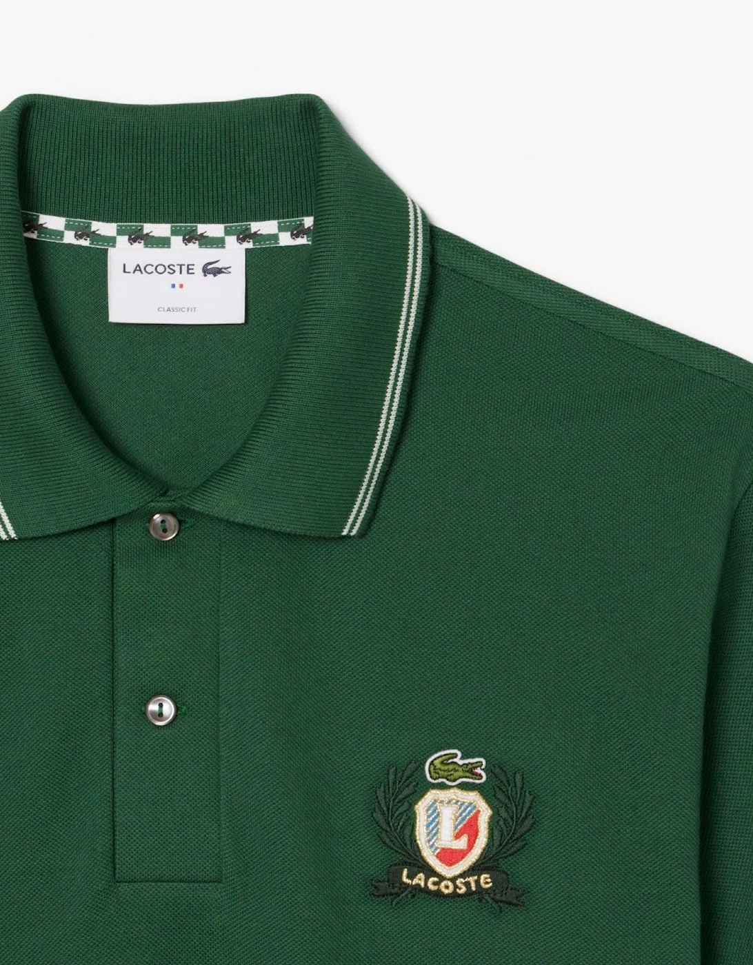 Fit L.12.12 Embroidered Shield Polo Shirt