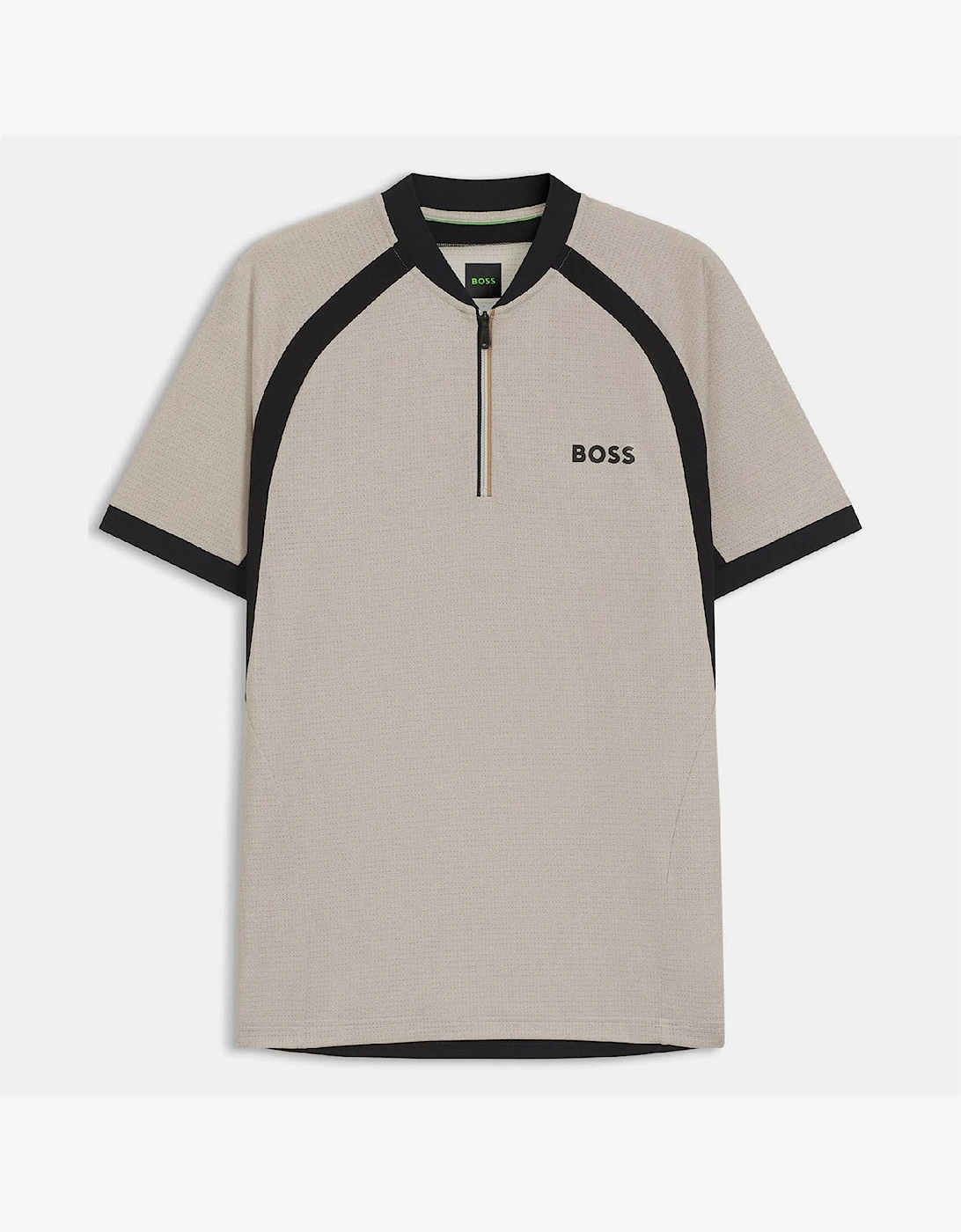 Matchball Zip Neck Mesh Polo Shirt
