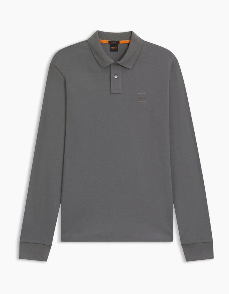 Slim Fit Long Sleeve Polo Shirt
