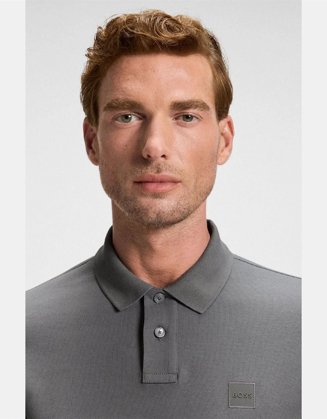 Slim Fit Long Sleeve Polo Shirt