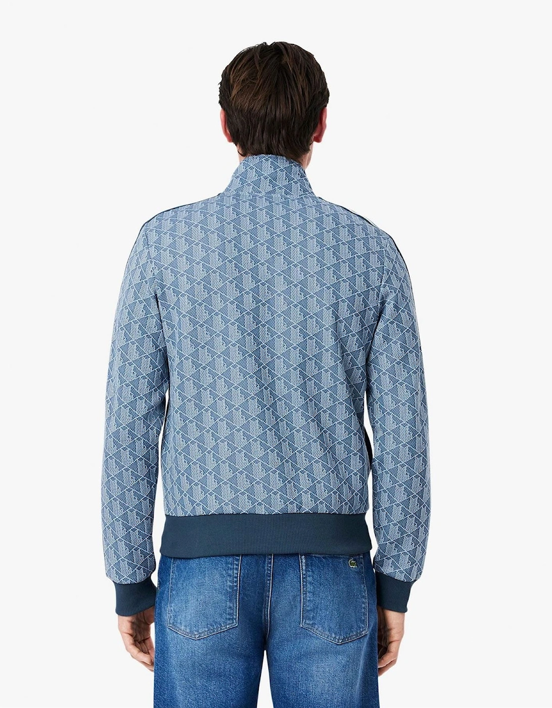Zip Up Jacquard Track Jacket