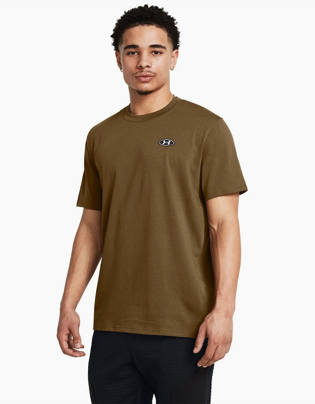 Under Armour Under Armour Men's Left Chest Patch Short Sleeve T Shirt - Brown