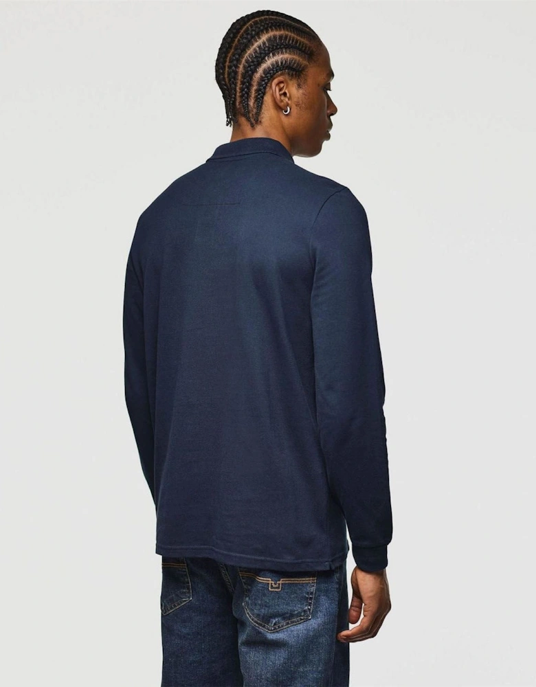 Dice Long Sleeve Polo Shirt