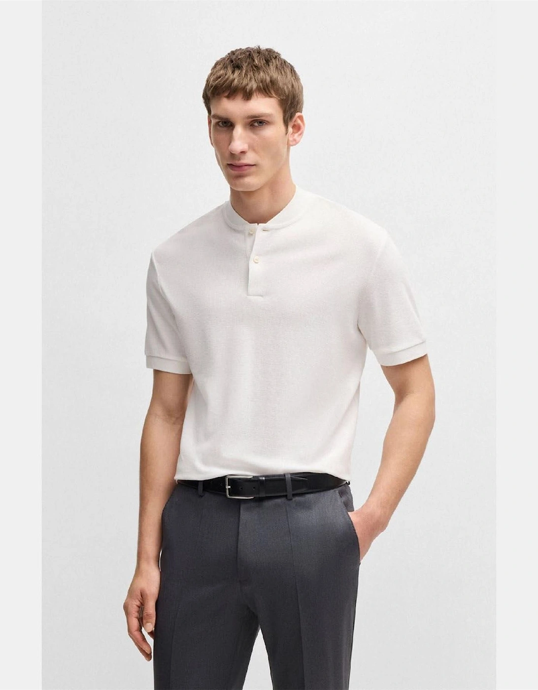 Pratt 120 Collarless Polo Shirt