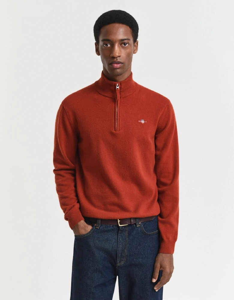 Lambswool Half Zip Fleece