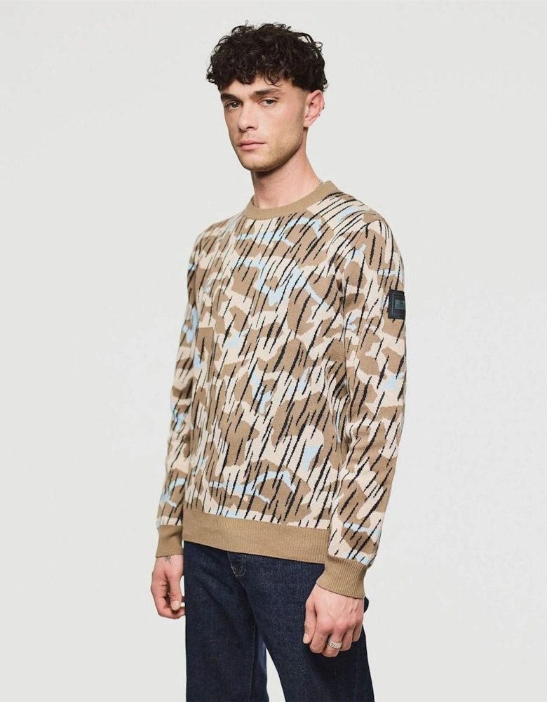 Difranco Camo Knit Sweater