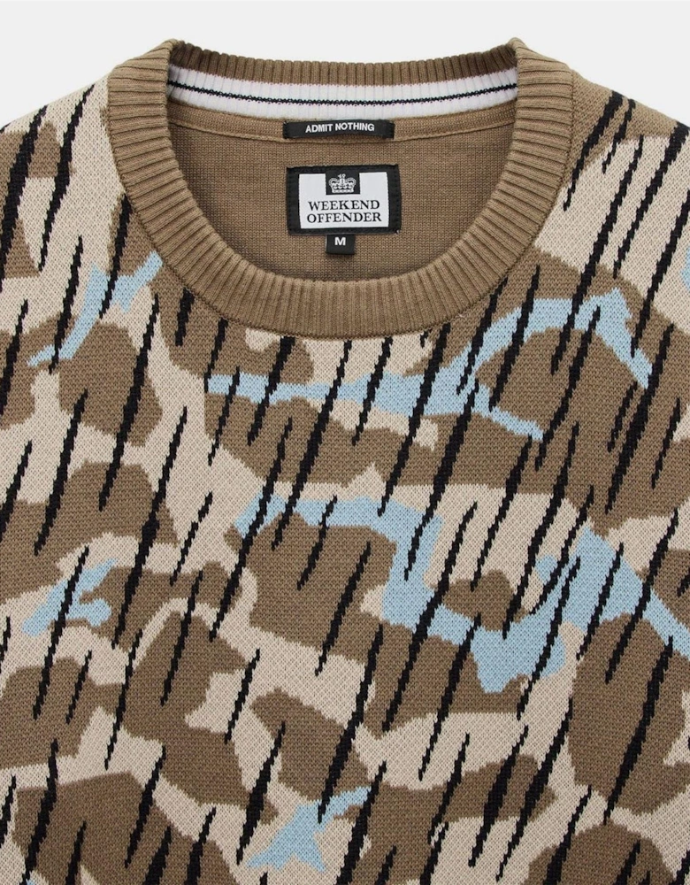 Difranco Camo Knit Sweater