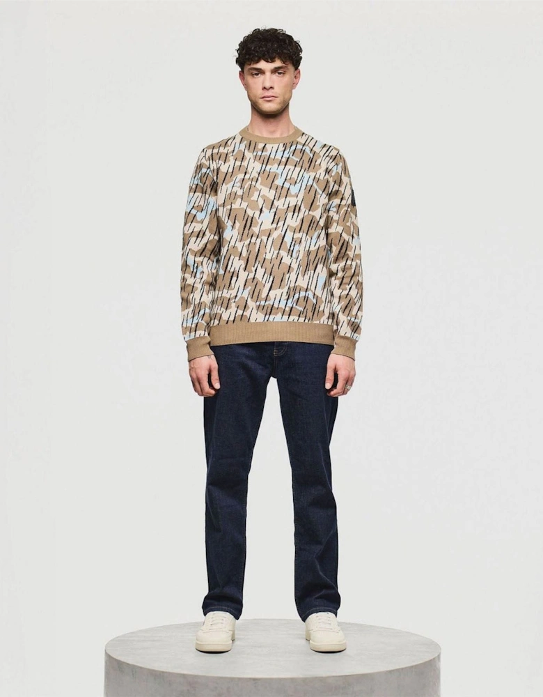 Difranco Camo Knit Sweater
