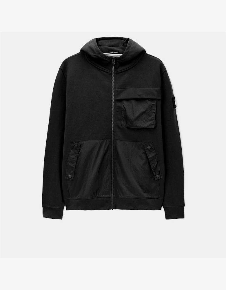 Daponte Overlay Zip Hoodie