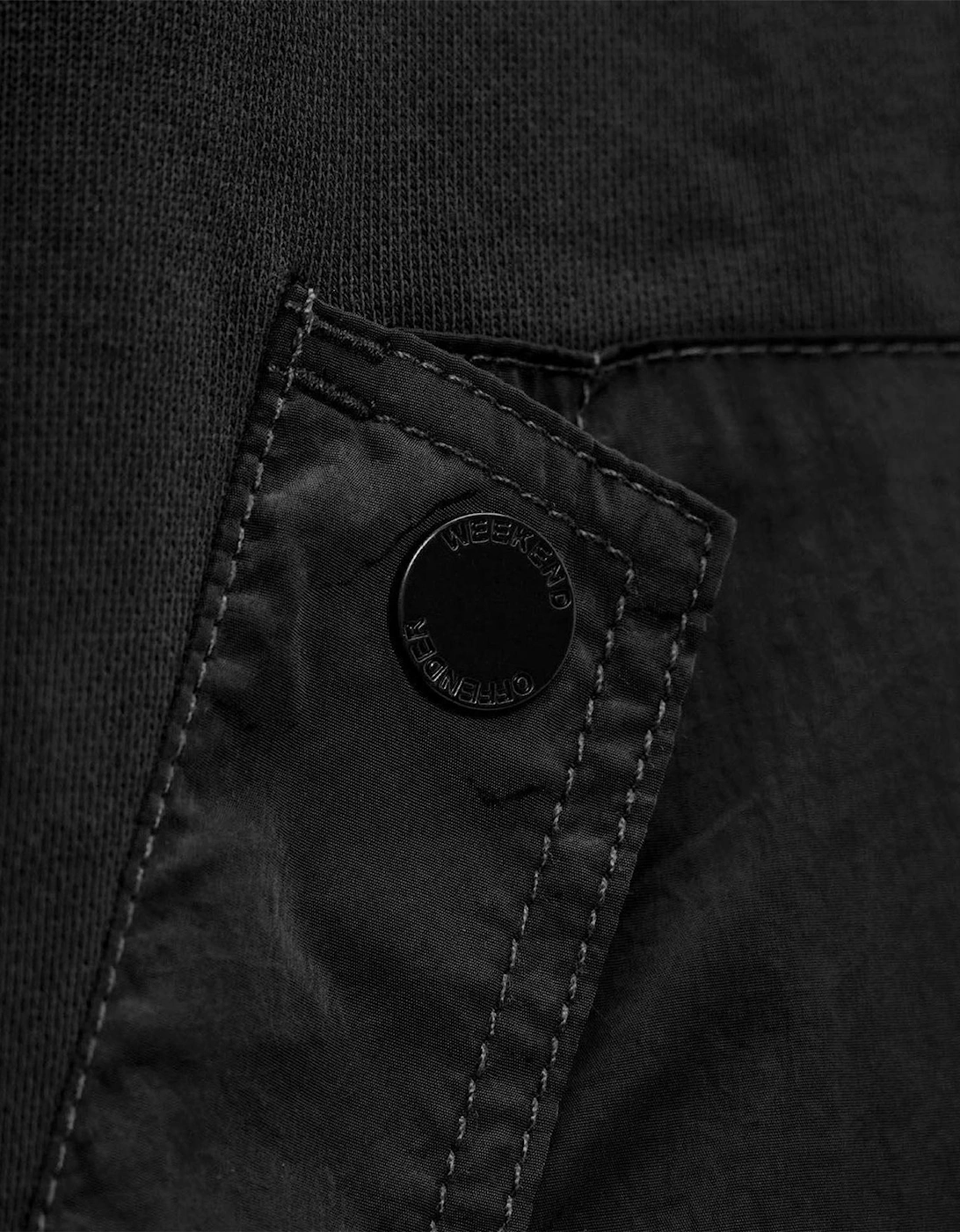 Daponte Overlay Zip Hoodie