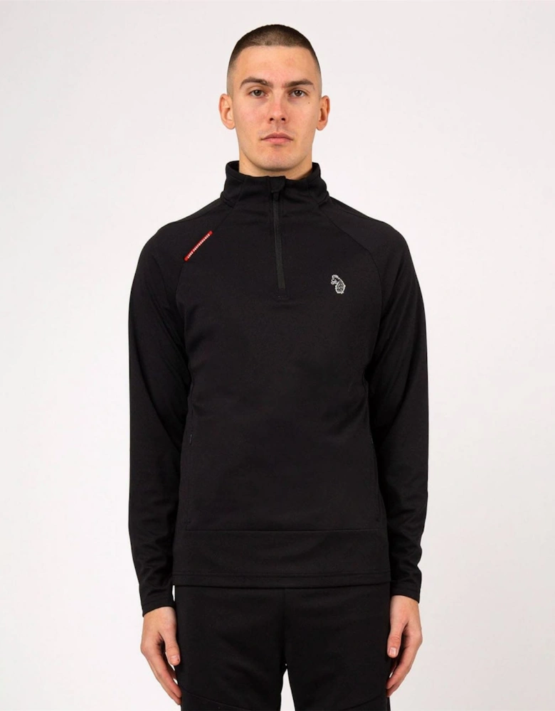 Overhead Zip Funnel Neck Sweatshirt