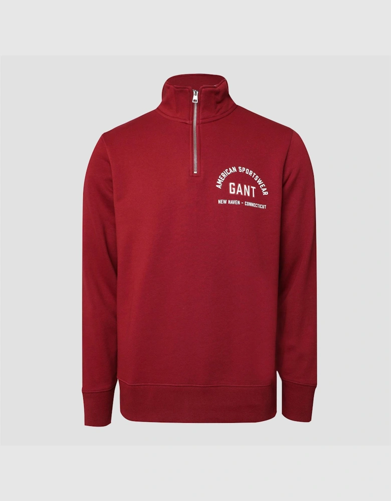 Graphic Half Zip Sweatshirt