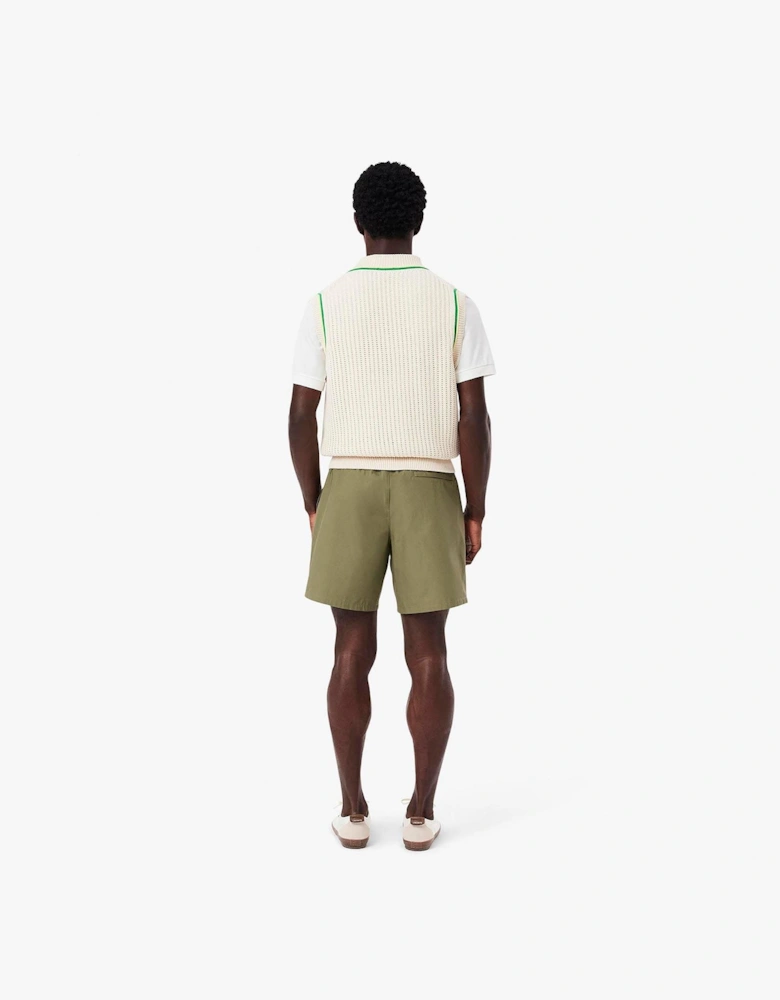Relaxed Fit Poplin Shorts