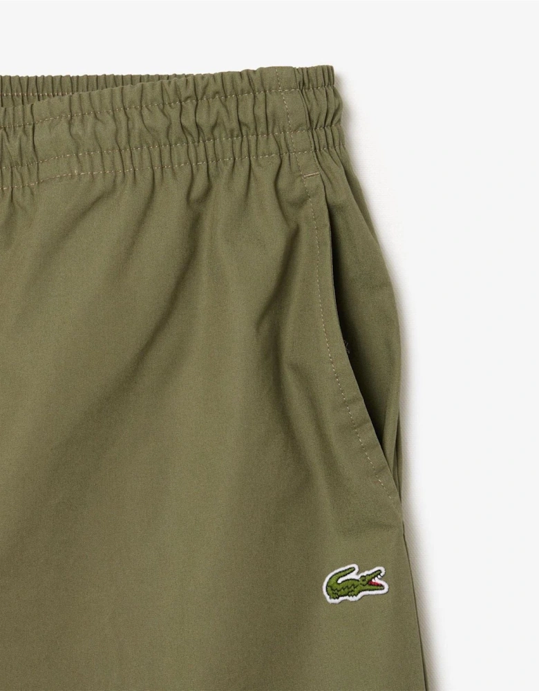 Relaxed Fit Poplin Shorts