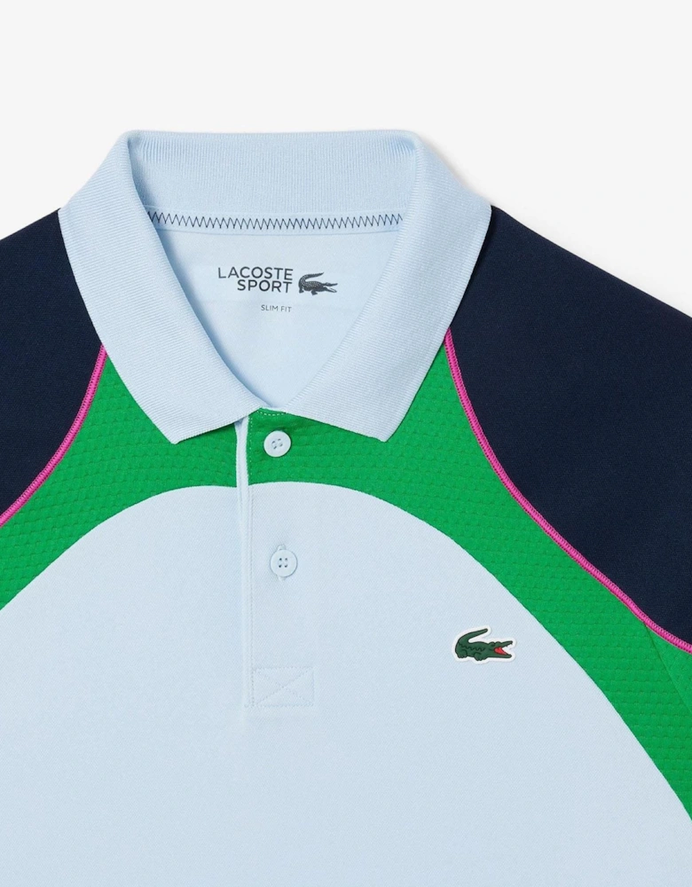 Dry Colour Block Tennis Polo Shirt