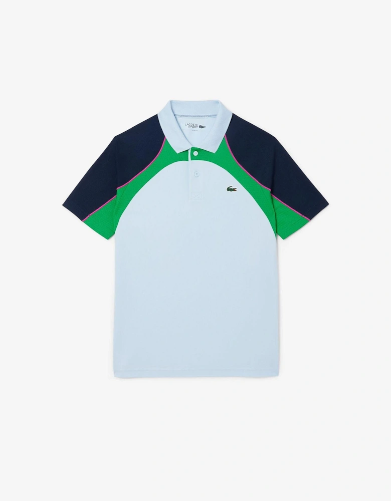 Dry Colour Block Tennis Polo Shirt