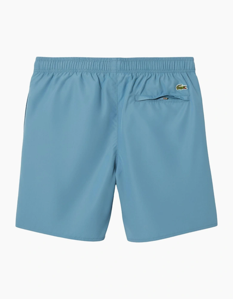Long Branded Swim Trunks