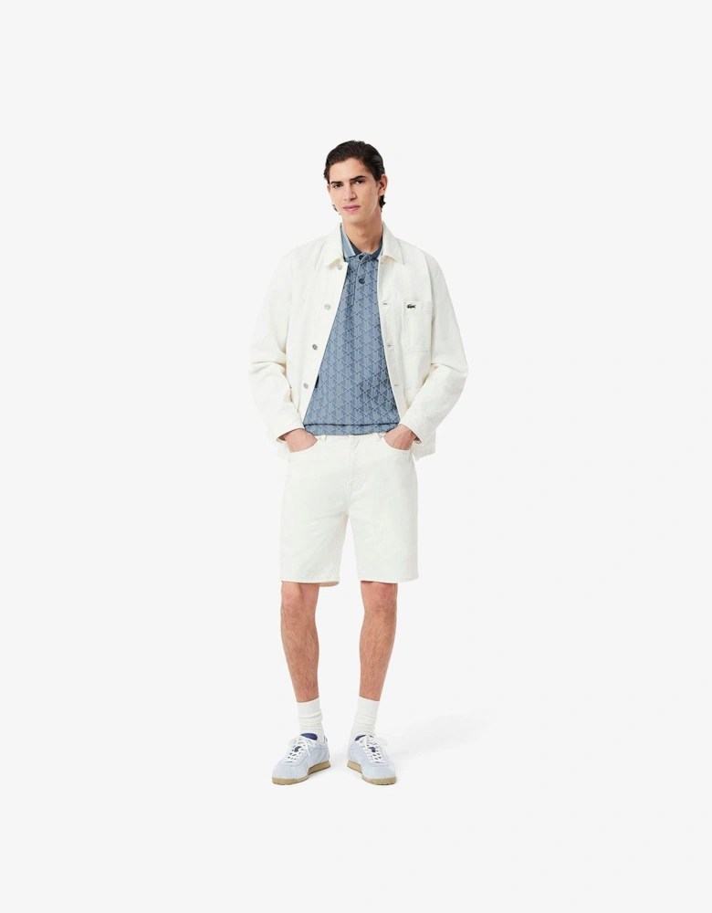 Fit Monogram Jacquard Polo Shirt