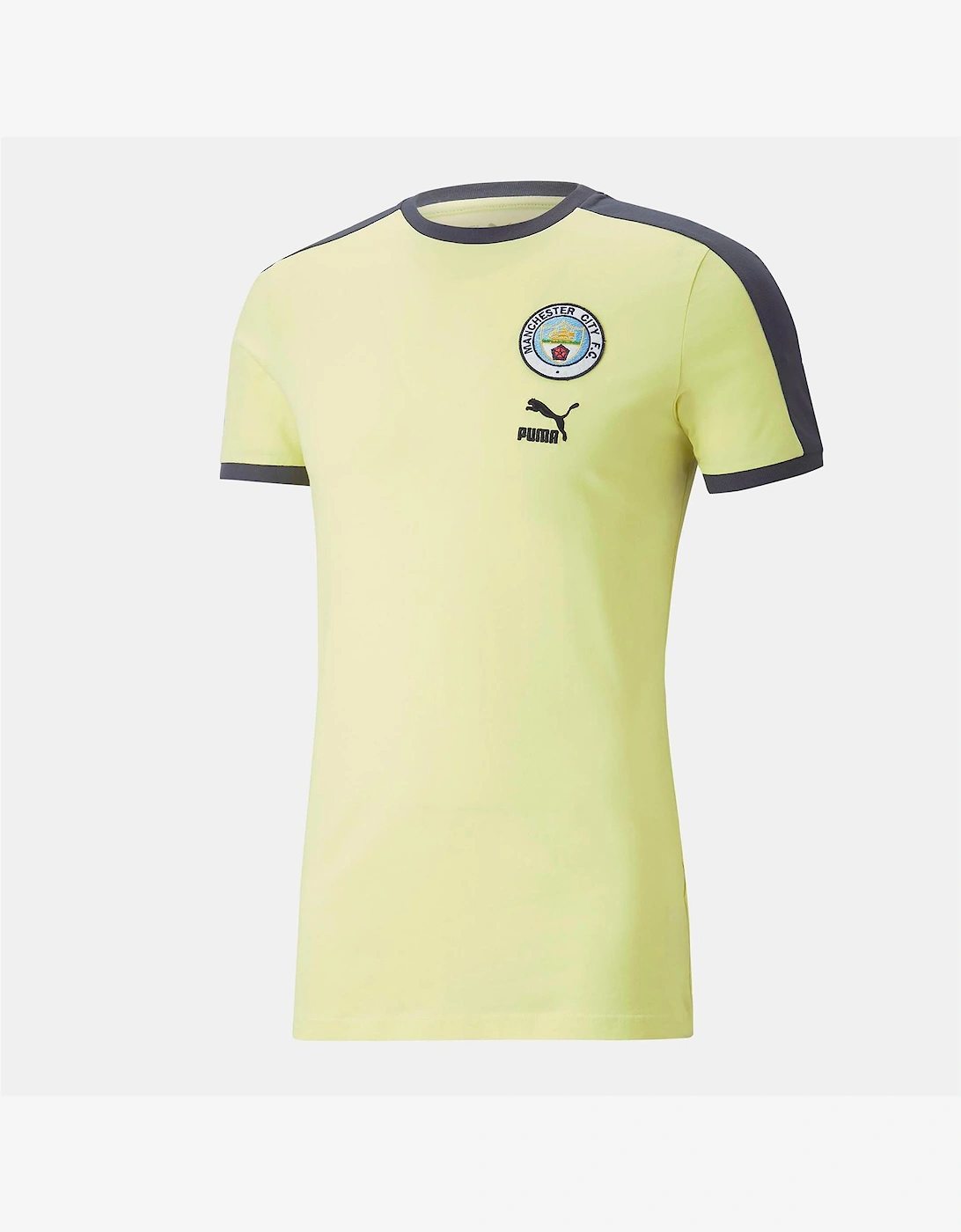 Puma Puma Men's City Fc Ftblheritage T7 T Shirt - Yellow