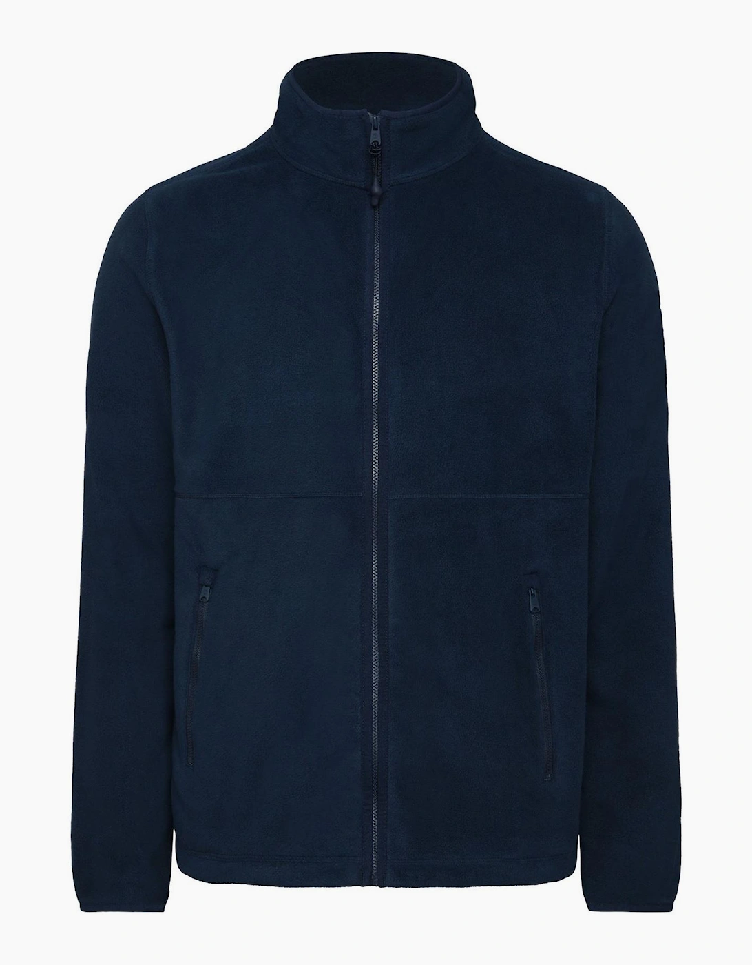 Two Zip Pocket High Neck Long Sleeve Sweatshirt