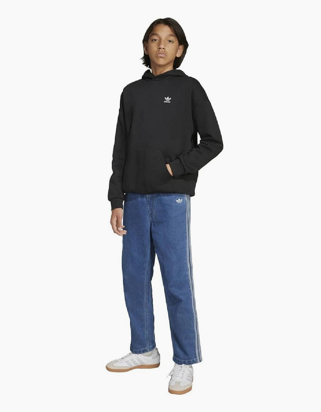Junior Hooded Neck Long Sleeve Relaxed Fit Sweatshirt