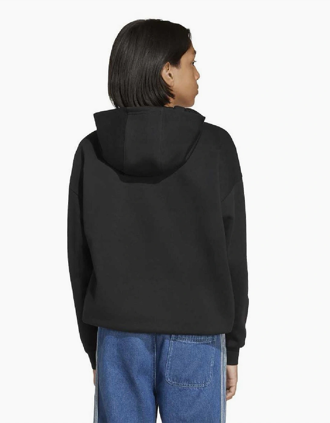 Junior Hooded Neck Long Sleeve Relaxed Fit Sweatshirt