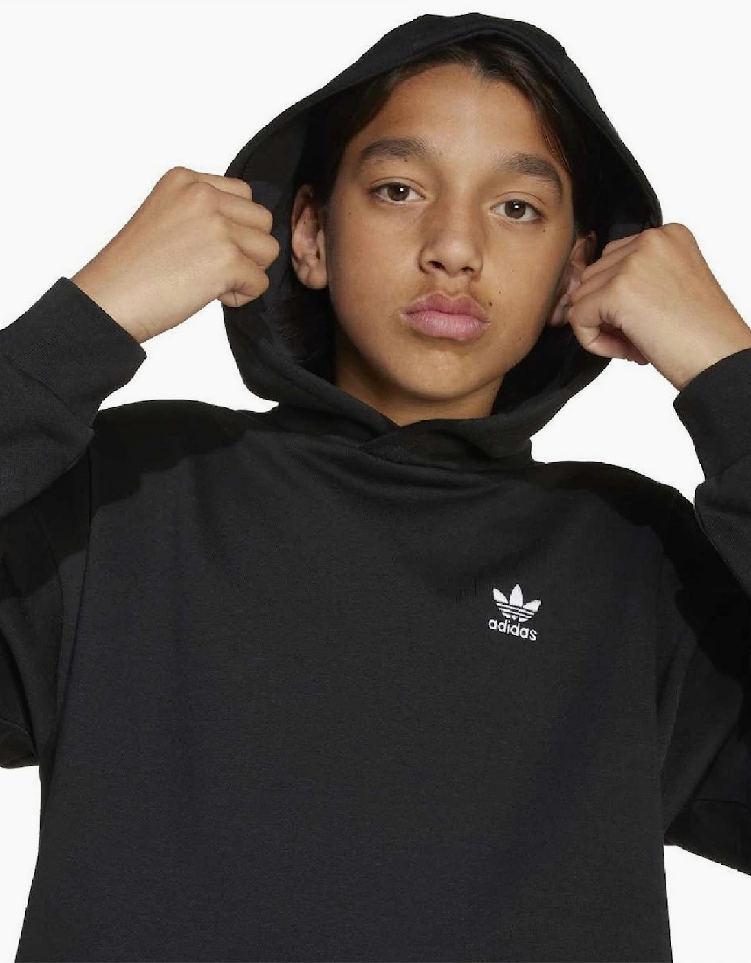 Junior Hooded Neck Long Sleeve Relaxed Fit Sweatshirt