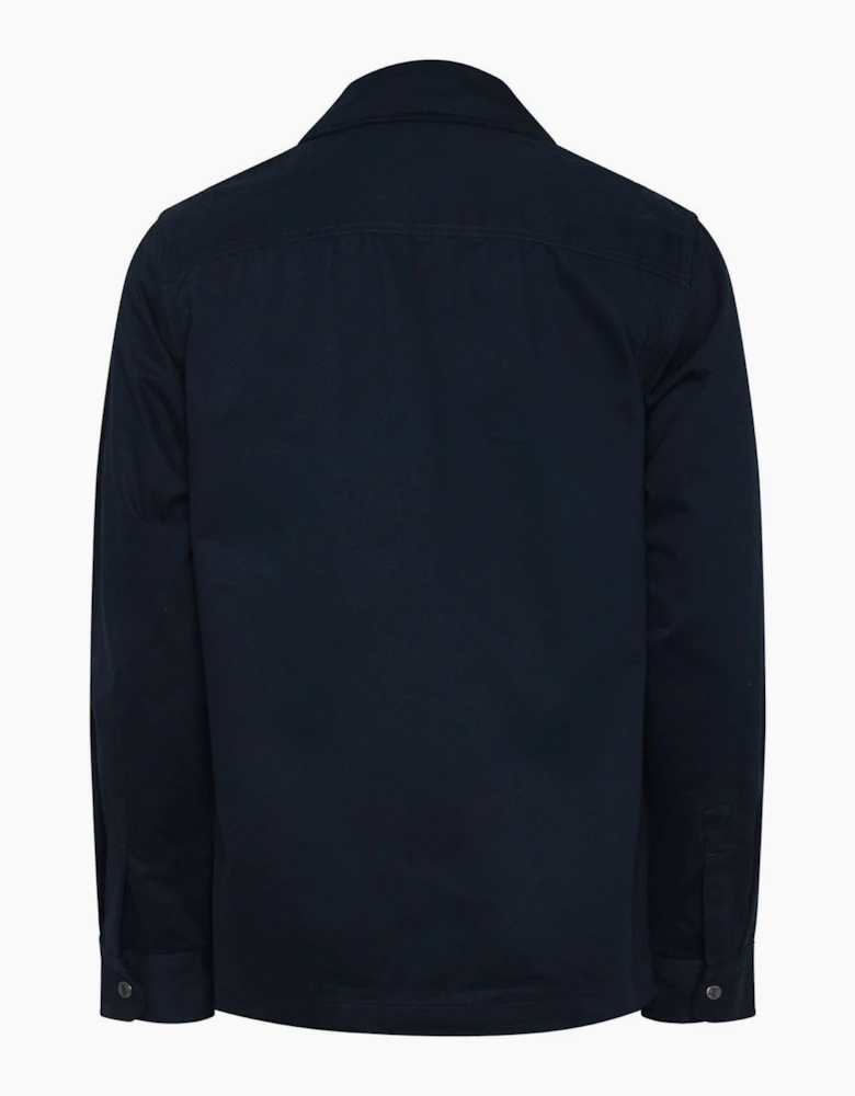 Herringbone Solid Patterned Shirt Collared Overshirt