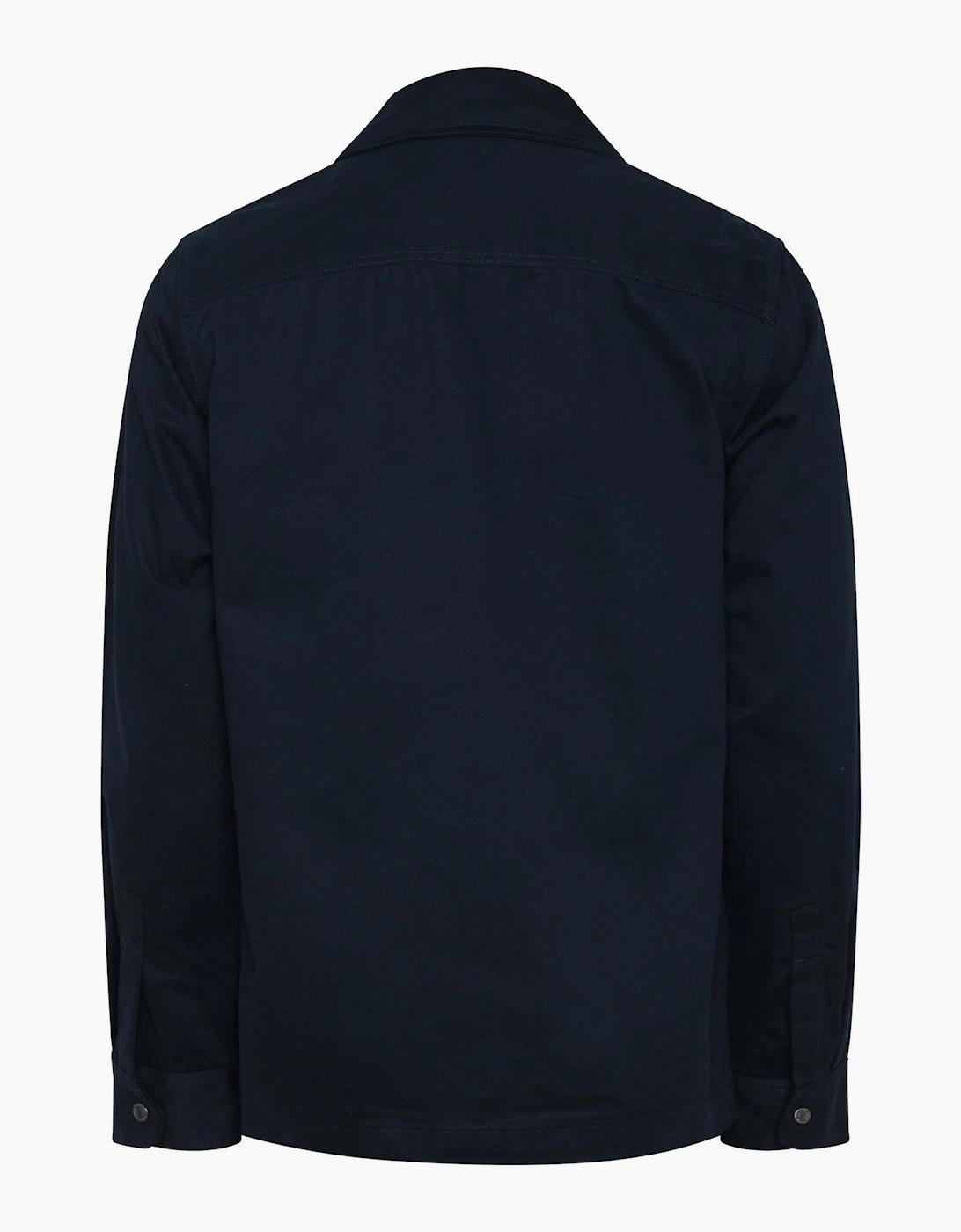 Herringbone Solid Patterned Shirt Collared Overshirt