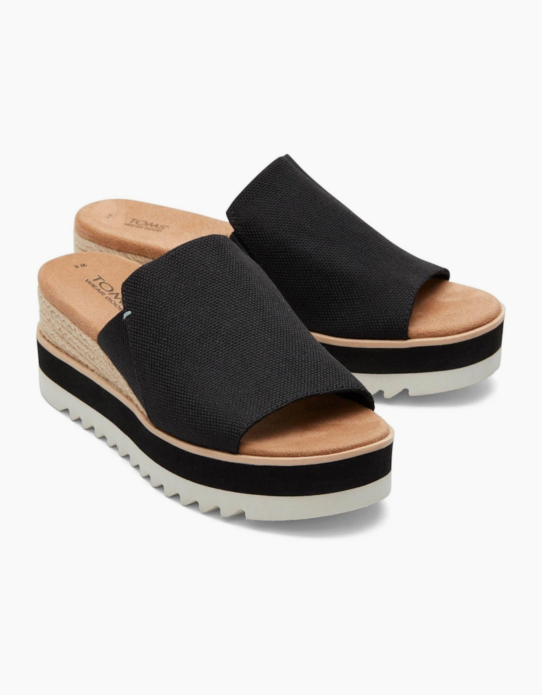 Diana Wedge Heel Open Toe Mules