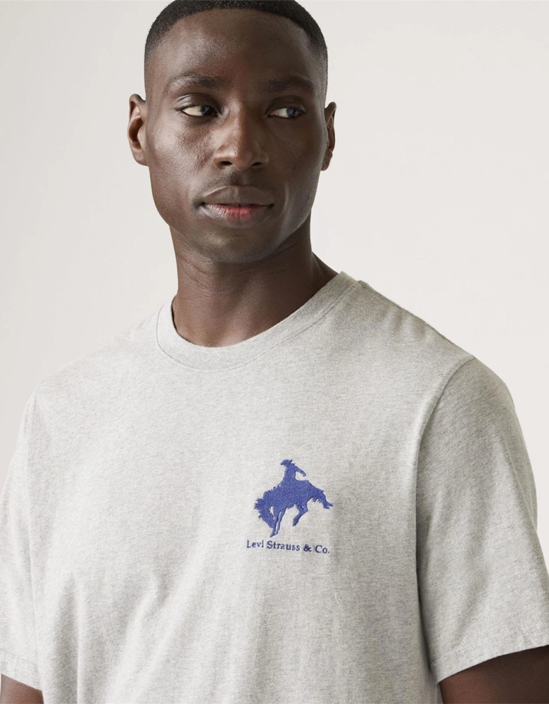 Graphic Crew Neck Short Sleeve Relaxed Fit T-Shirt
